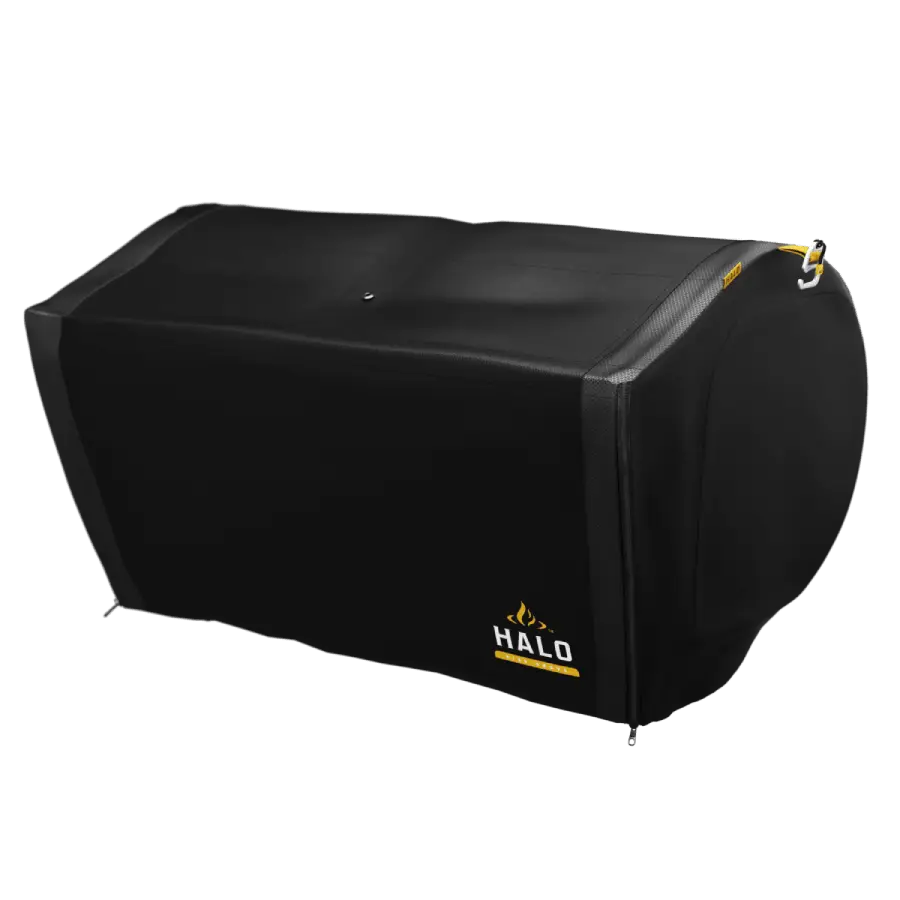Heavy-duty weatherproof HALO pellet grill cover