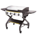 Portable gas HALO Elite4B Outdoor Griddle on wheels with a white background
