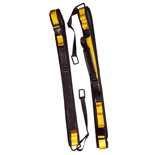 HALO Countertop Appliance Carrying Straps in yellow and black on a white background.